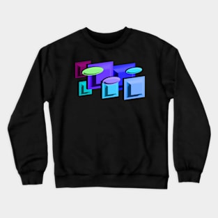 Various Buttons Crewneck Sweatshirt